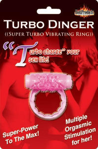Sexual Wellness HO2274 Humm Dinger Turbo Vibrating Cock Ring Pink