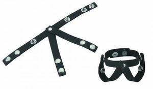 Sexual Wellness SPL06C V Style Ball Divider Leather Oiltan