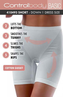 Shapewear Control Body 410493 Shaping Short Bianco