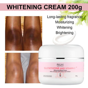 Skin Care AILKE Vitamin C Cream, Hydration & Brightening Lotion, Improve Dull Skin, Clean Skin, Glowing Beauty Face & Body Care