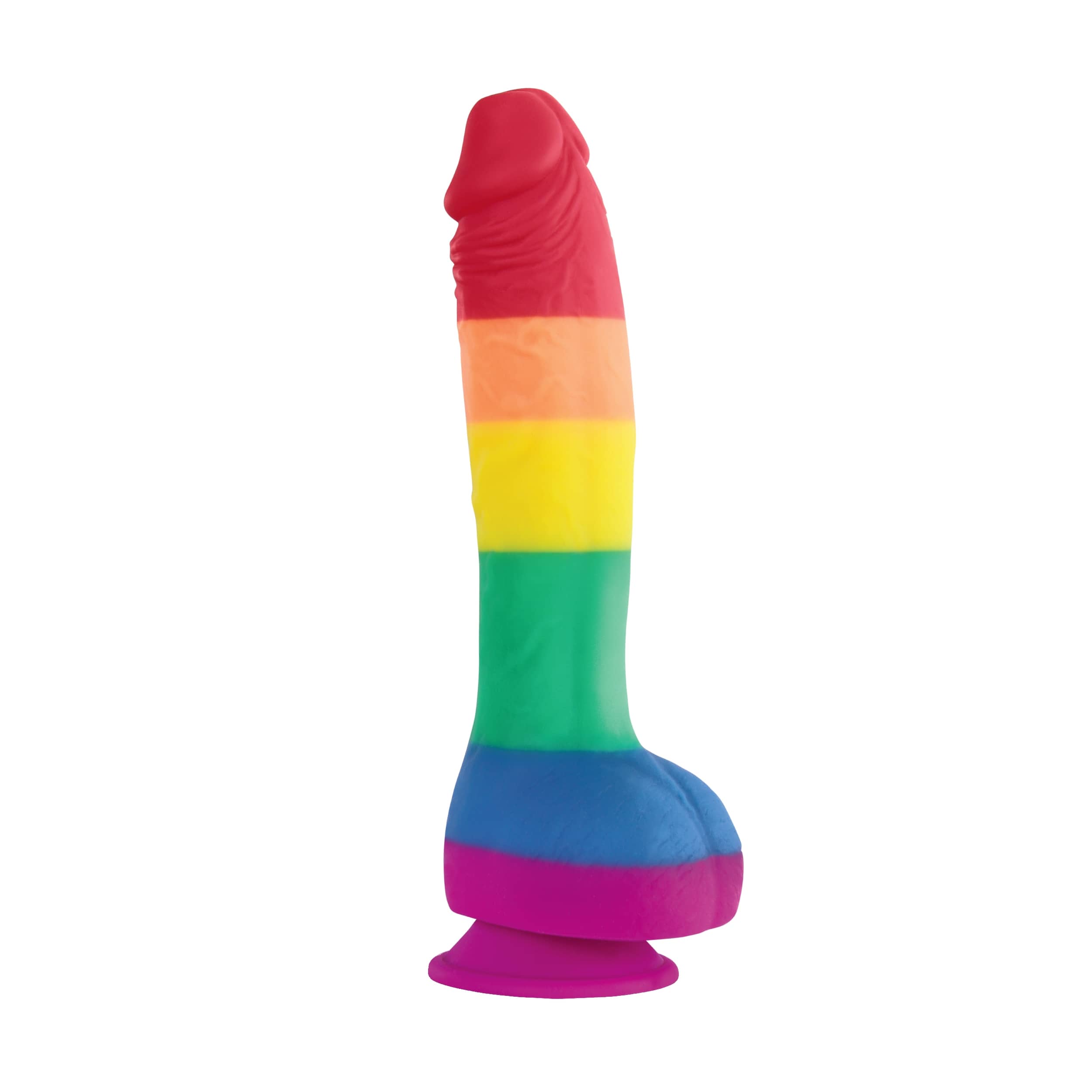 Strap-On Dongs Colours Pride Edition - 8 Inch Dong - Rainbow