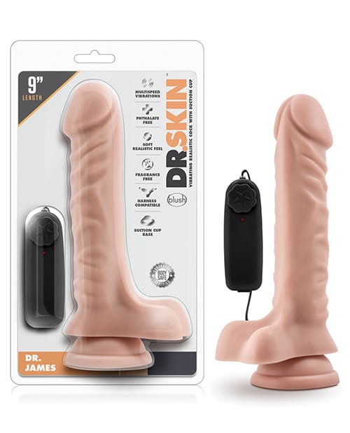Suction Cup Blush Dr. Skin Dr. James 9" Cock w/Suction Cup - Vanilla