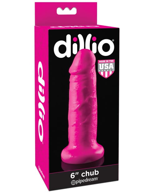 Suction Cup Dillio 6" Chub - Pink