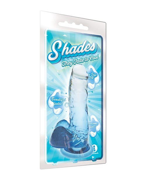 Suction Cup Shades Jelly TPR Gradient Dong Medium - Blue