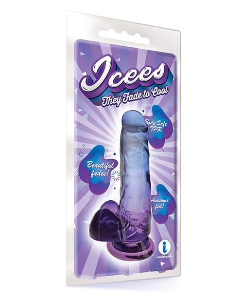 Suction Cup Shades Jelly TPR Gradient Dong Medium - Blue/Violet
