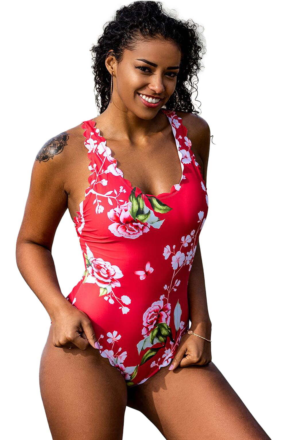 Swimwear YesX YX978 One Piece Swimsuit Pink
