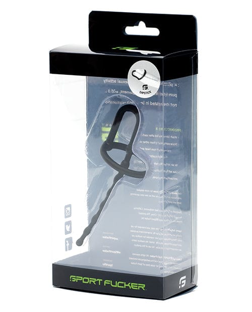 Urethral Sport Fucker Dipstick Silicone Urethral Sound - Black