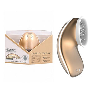 Vibes - Clit Stimulating Twitch HandFree Suct&Vibr Toy Gold