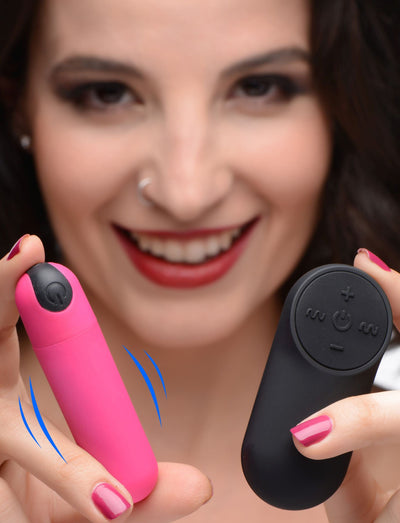 Bang! Remote-Controlled Vibrating Bullet - Pink