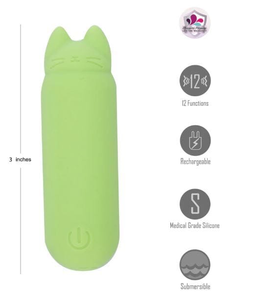 Vibrators Allie green mini vibe
