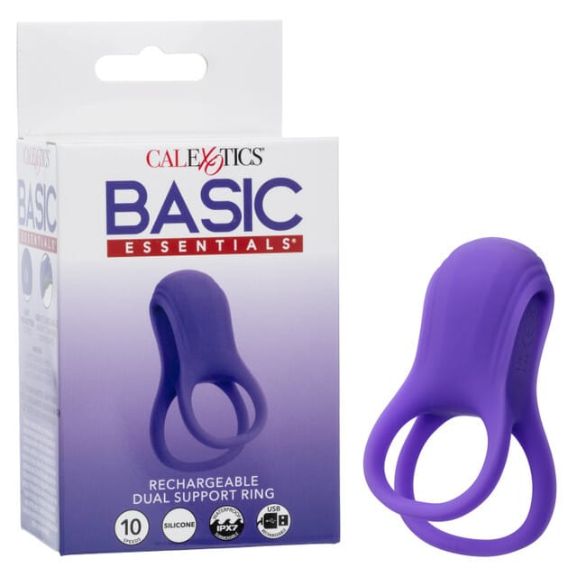 Vibrators Basic essentials rechargeable dual support ring
