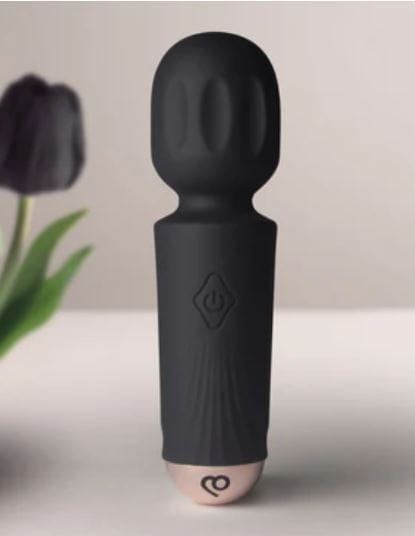 Vibrators Black tulip rechargeable mini wand