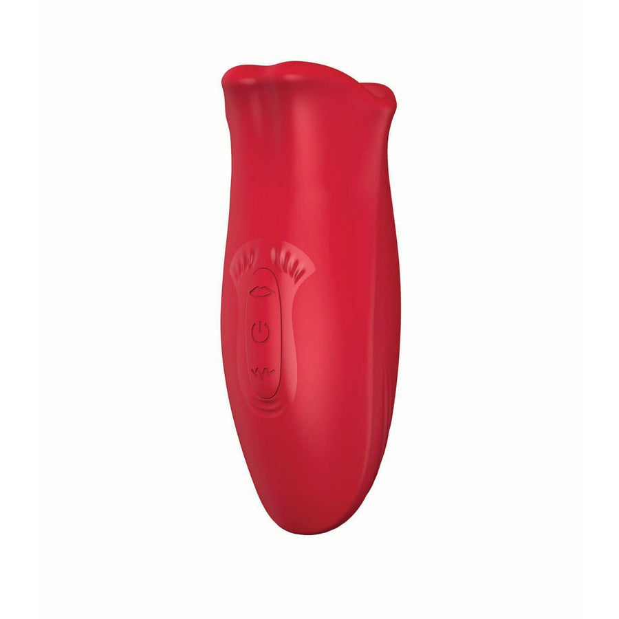 Vibrators Clit tastic tongue licking lover-red