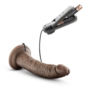 Vibrators Dr skin dr dave 7in vibrating cock w/ suction cup chocolate