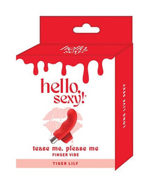 Vibrators Hello Sexy! Tease Me, Please Me Finger Vibrator - Tiger Lily