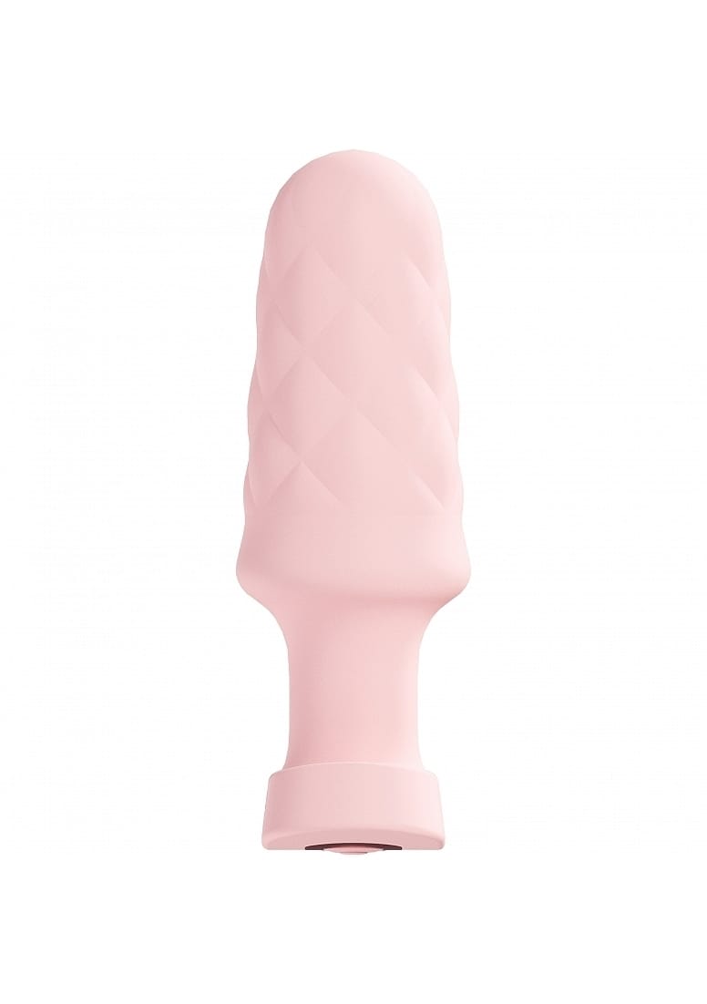 Vibrators Loveline velvet remote control vibrating pink