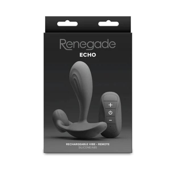 Vibrators Renegade Echo Remote Prostate Massager - Black