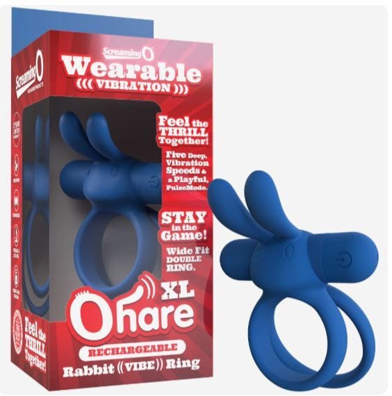Vibrators Screaming rechargeable o ohare xl vibrating ring blue