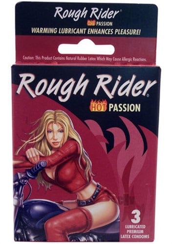Warming Hot Rider - 3 Pack - Lubricated Latex Condoms