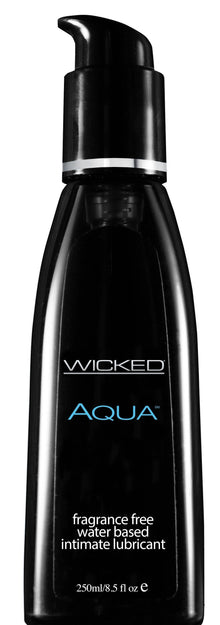 Water Based Lubricants Wicked Aqua Fragrance-Free Water-Based Lubricant - 8.5 oz