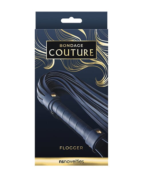 Whips Bondage Couture Flogger - Blue