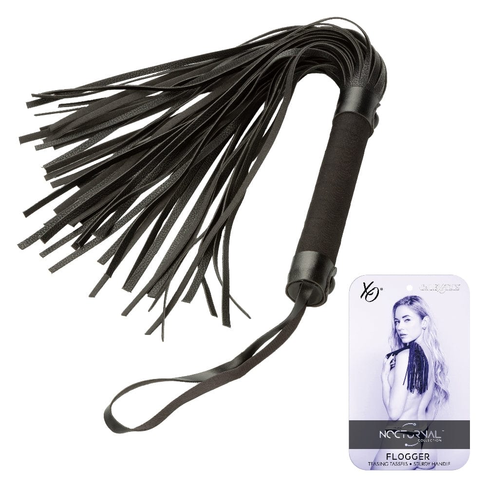 Whips & Floggers Nocturnal Collection Flogger - Black
