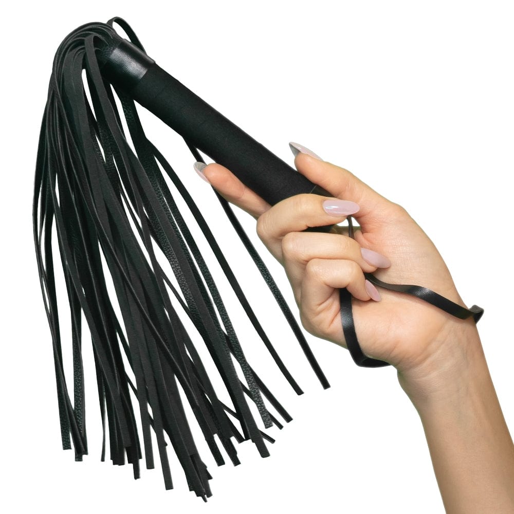 Whips & Floggers Nocturnal Collection Flogger - Black