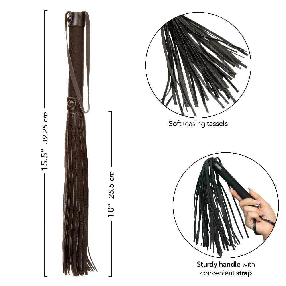 Whips & Floggers Nocturnal Collection Flogger - Black