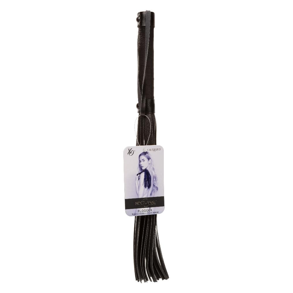 Whips & Floggers Nocturnal Collection Flogger - Black