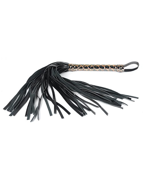 Whips Spartacus Faux Leather Flogger - Gold