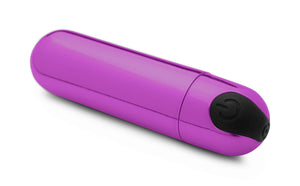 Wireless 10x Rechargeable Vibrating Metallic Bullet - Purple