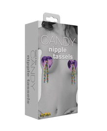 Candy Nipple Tassels heart sequin pasties with edible candy tassels