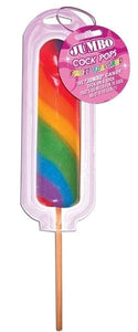 X-Rated Candy Jumbo Rainbow Cock Pops - Each