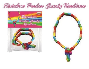 X-Rated Candy Rainbow Pecker Candy Necklace