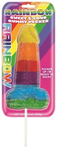 Rainbow sweet and sour jumbo adult novelty gummy candy