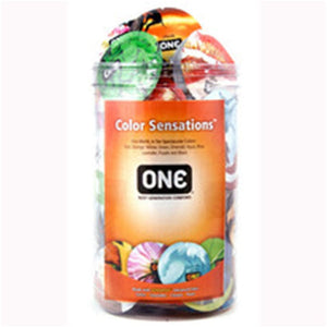 CONDOMS ONE Color Sensations Display Bowl (100)