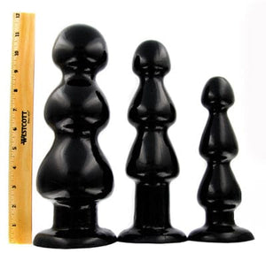 Master Series Anal Toys Three Bumps for your Rump Butt Plug- Medium