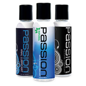 Passion Lubricants Anal Lube Passion Lubricant 3 Piece Sampler Set