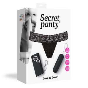 Sex Supply Shop Vibes - Panty Love To Love Secret Panty Black