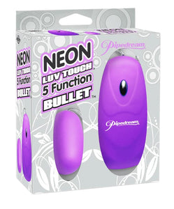 Sextoys for Women NEON LUV TOUCH BULLET PURPLE 5 FUNCTION