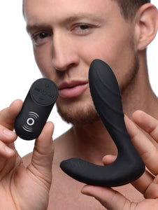 Under Control Anal Toys Textured Silicone Prostate Vibrator with Remote Control