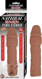 Vibrators Natural realskin penis xtender -brown
